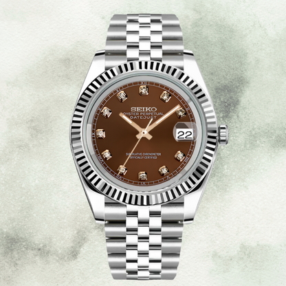 Custom Seiko with Chocolate Gem Dial