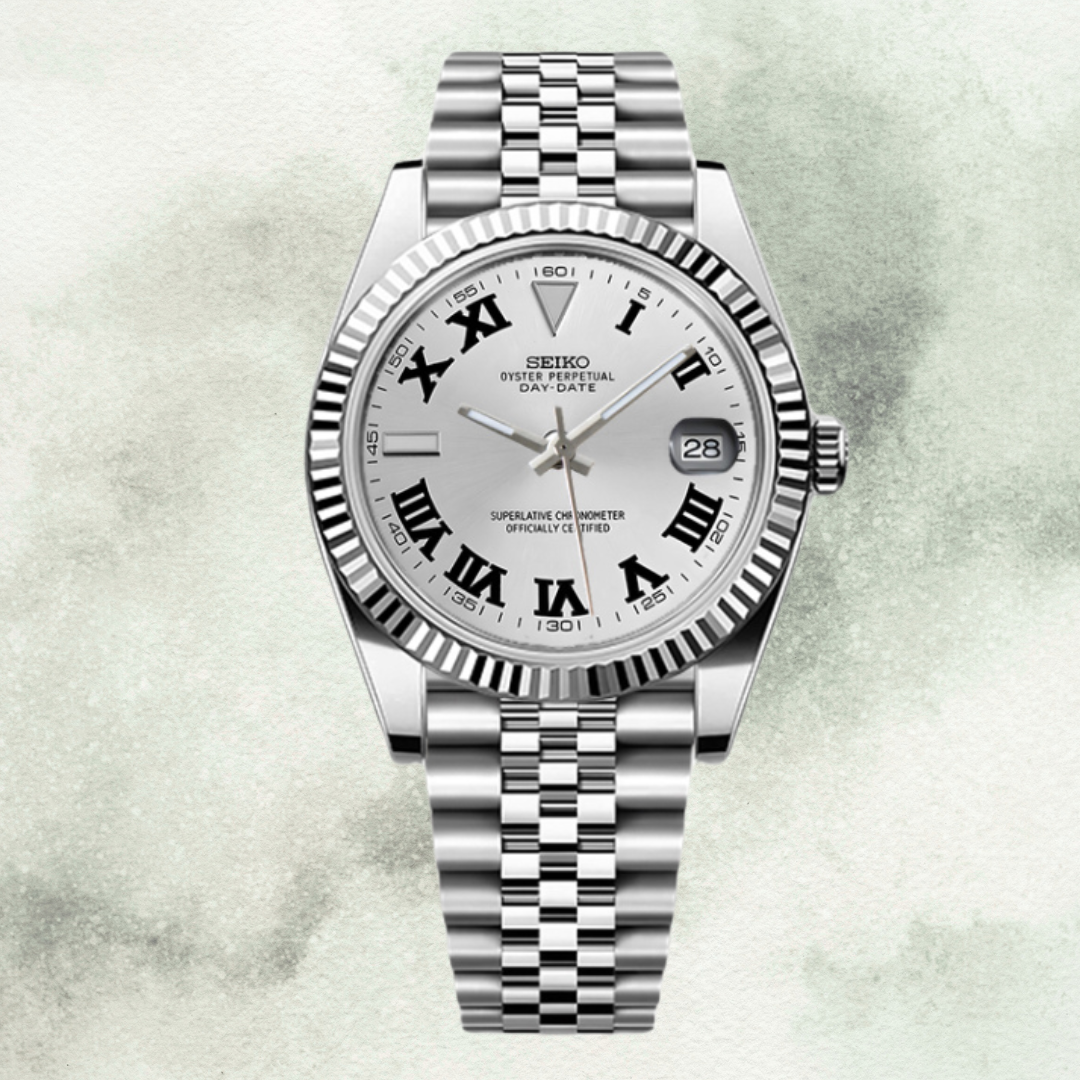 Custom Seiko with White Wimbledon Dial