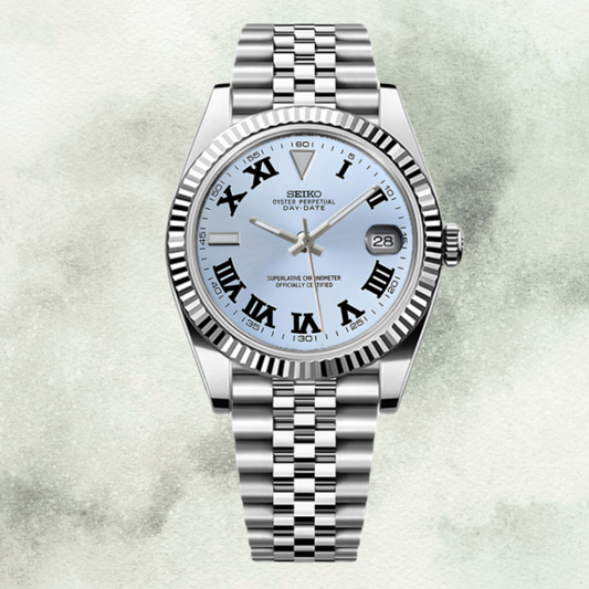 Custom Seiko with Sky Blue Wimbledon Dial