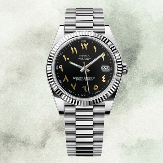 Custom Seiko with Black/Gold Arabic Dial