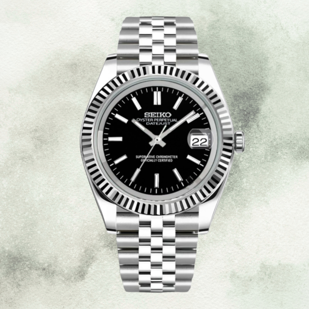Custom Seiko with Black Dial