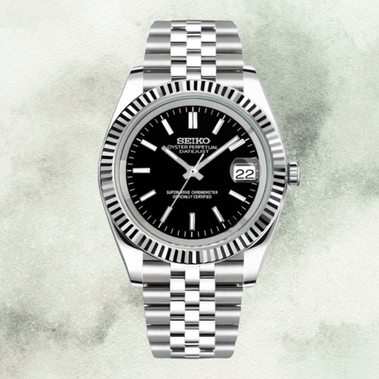 Custom Seiko with Black Dial