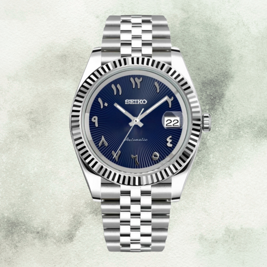 Custom Seiko with Blue Arabic Dial