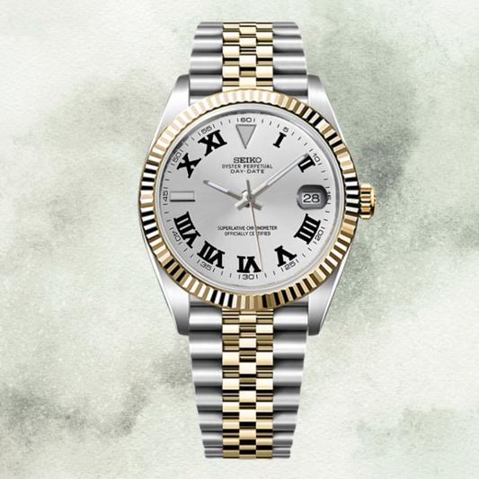 Custom Seiko with White Wimbledon Dial