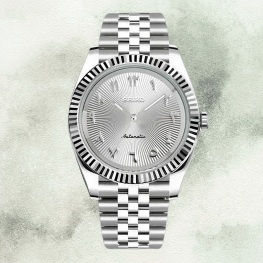 Custom Seiko with White Arabic Dial