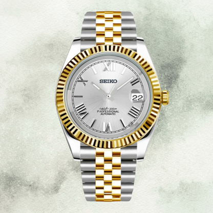Custom Seiko with White Roman Dial