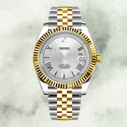 Custom Seiko with White Roman Dial