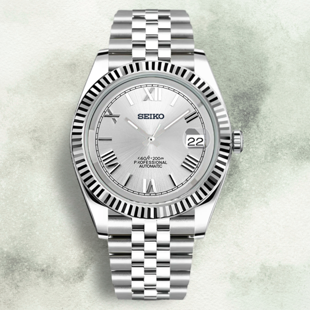 Custom Seiko with White Roman Dial