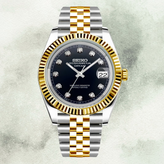 Custom Seiko with Black Gem Dial