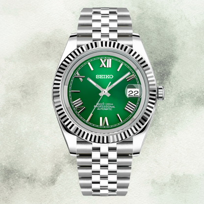 Custom Seiko with Green Roman Dial