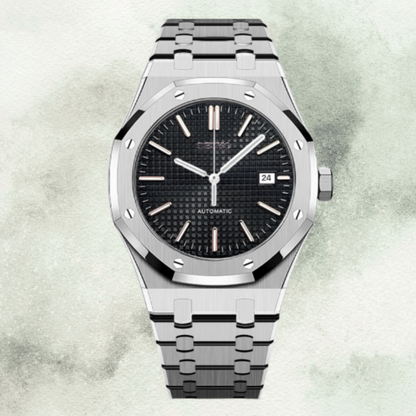 Custom Seiko Royal Oak Inspired with Black Dial