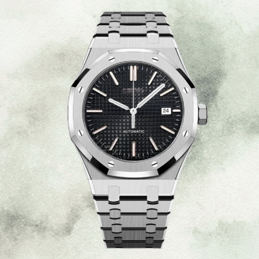 Custom Seiko Royal Oak Inspired with Black Dial