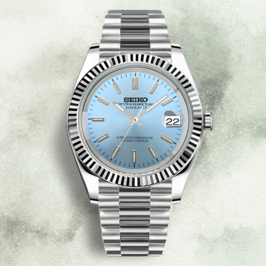 Custom Seiko with Sky Blue Dial