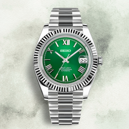 Custom Seiko with Green Roman Dial