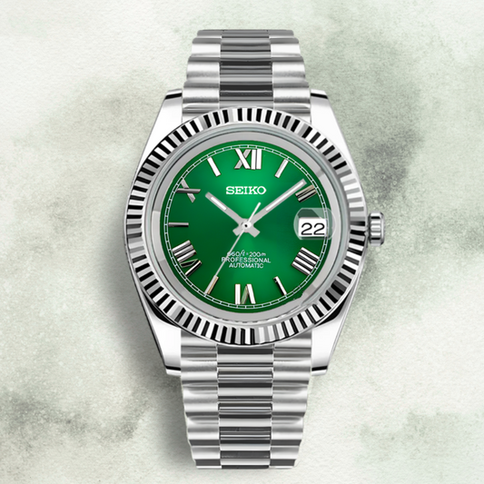 Custom Seiko with Green Roman Dial