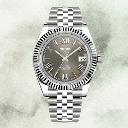 Custom Seiko with Grey Roman Dial