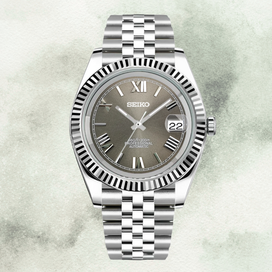 Custom Seiko with Grey Roman Dial